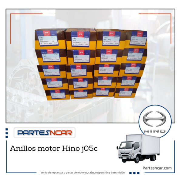 Anillos motor Hino J05c