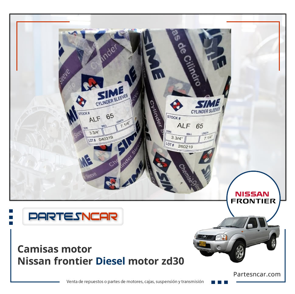 Camisas motor Nissan frontier Diesel motor zd30