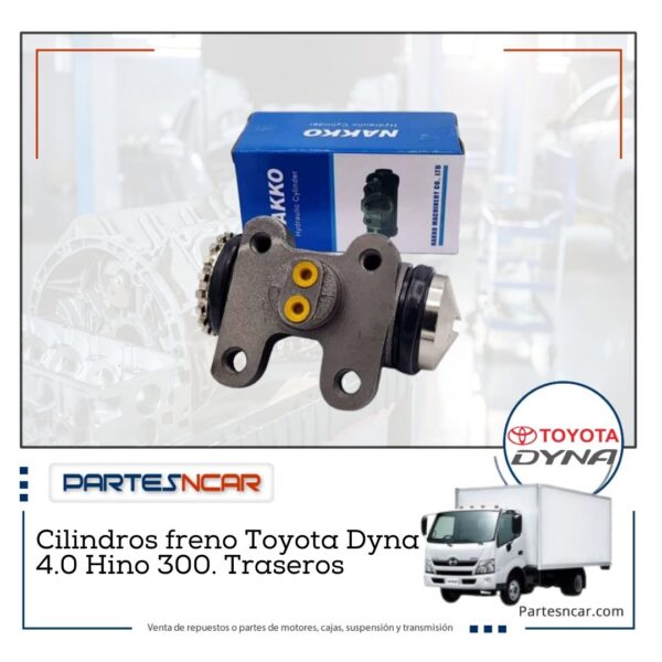 Cilindros freno Toyota Dyna 4.0 Hino 300. Traseros