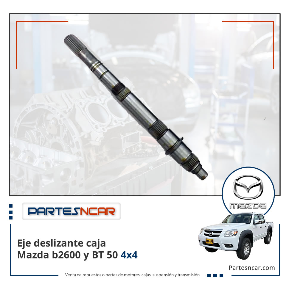 Eje deslizante caja Mazda b2600 y BT 50 4×4