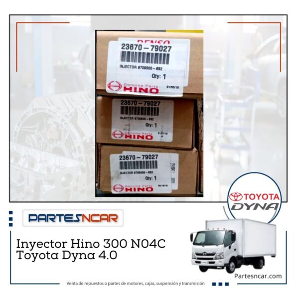 Inyector Hino 300 N04C Toyota Dyna 4.0