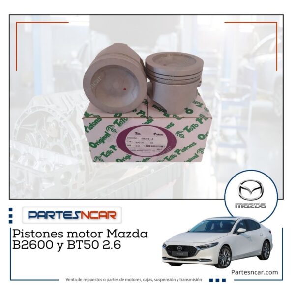 Pistones motor Mazda B2600 y BT50 2.6