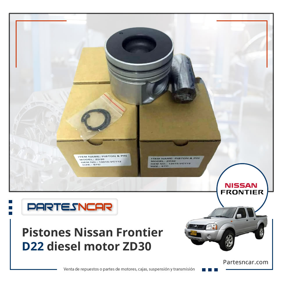 Pistones Nissan Frontier D22 diesel motor ZD30