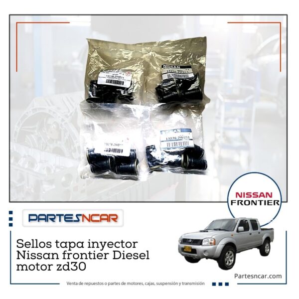 Sellos tapa inyector Nissan frontier Diesel motor zd30